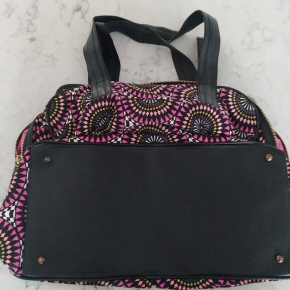 Matthew Williamson for H&M 2009 travel duffle bag, pink and black - Picture 7 of 14